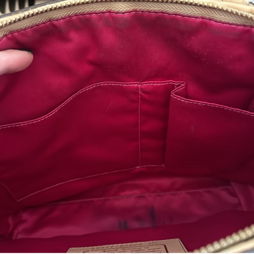Coach Beige and Brown Signature Tote - Picture 10 of 13